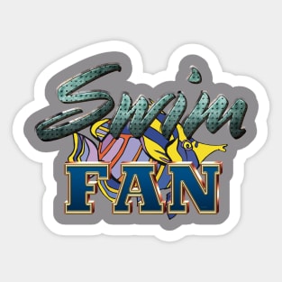 Swim Fan Sticker